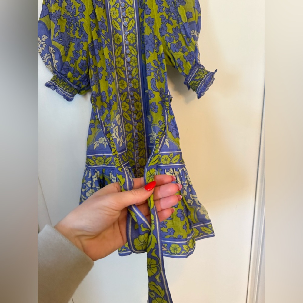 ZIMMERMANN Raie lantern floral-print minidress - Picture 4 of 9